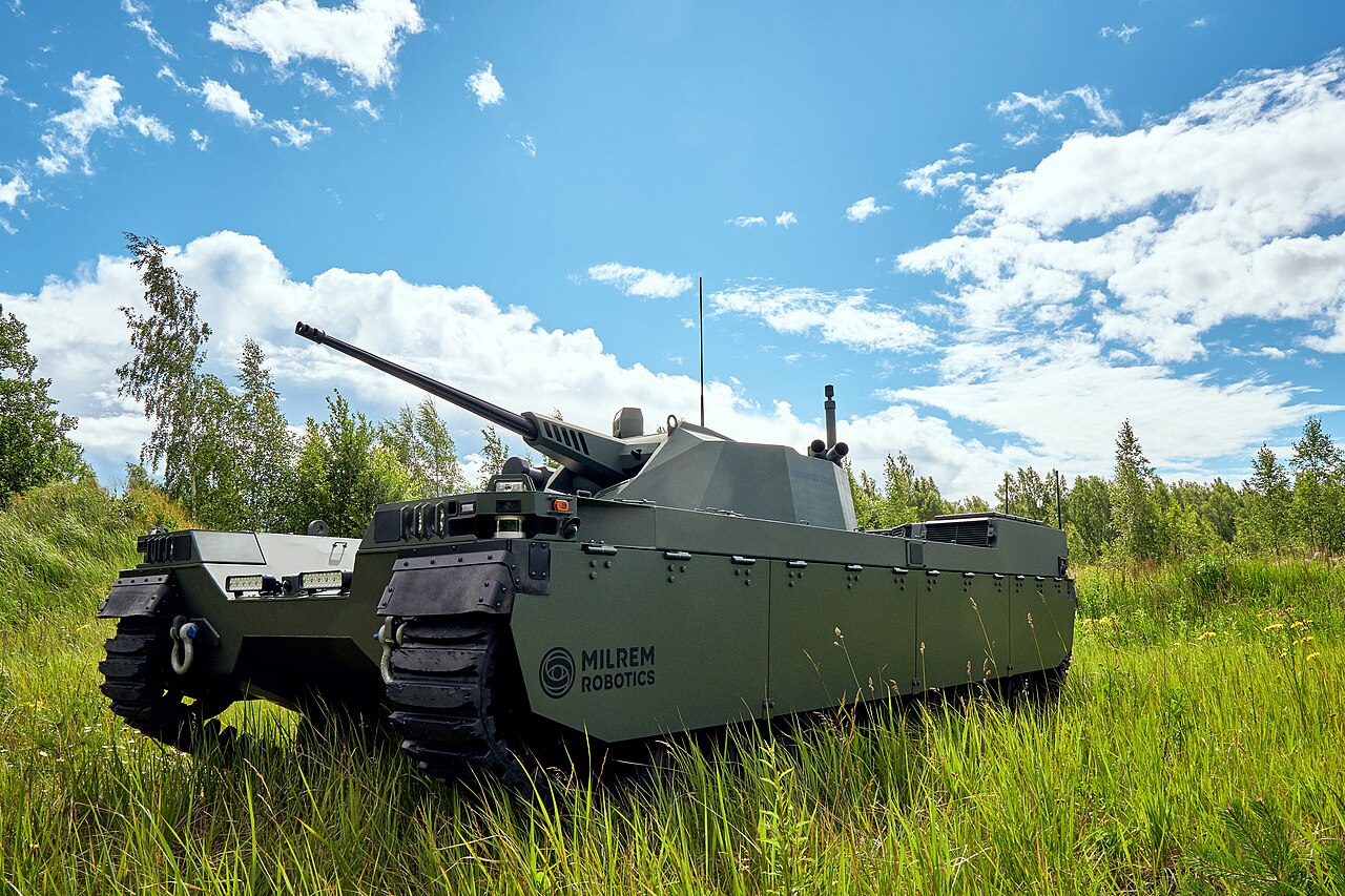 Estonia acusa a Rusia de ordenar un ataque incendiario contra el fabricante del robot de combate THeMIS