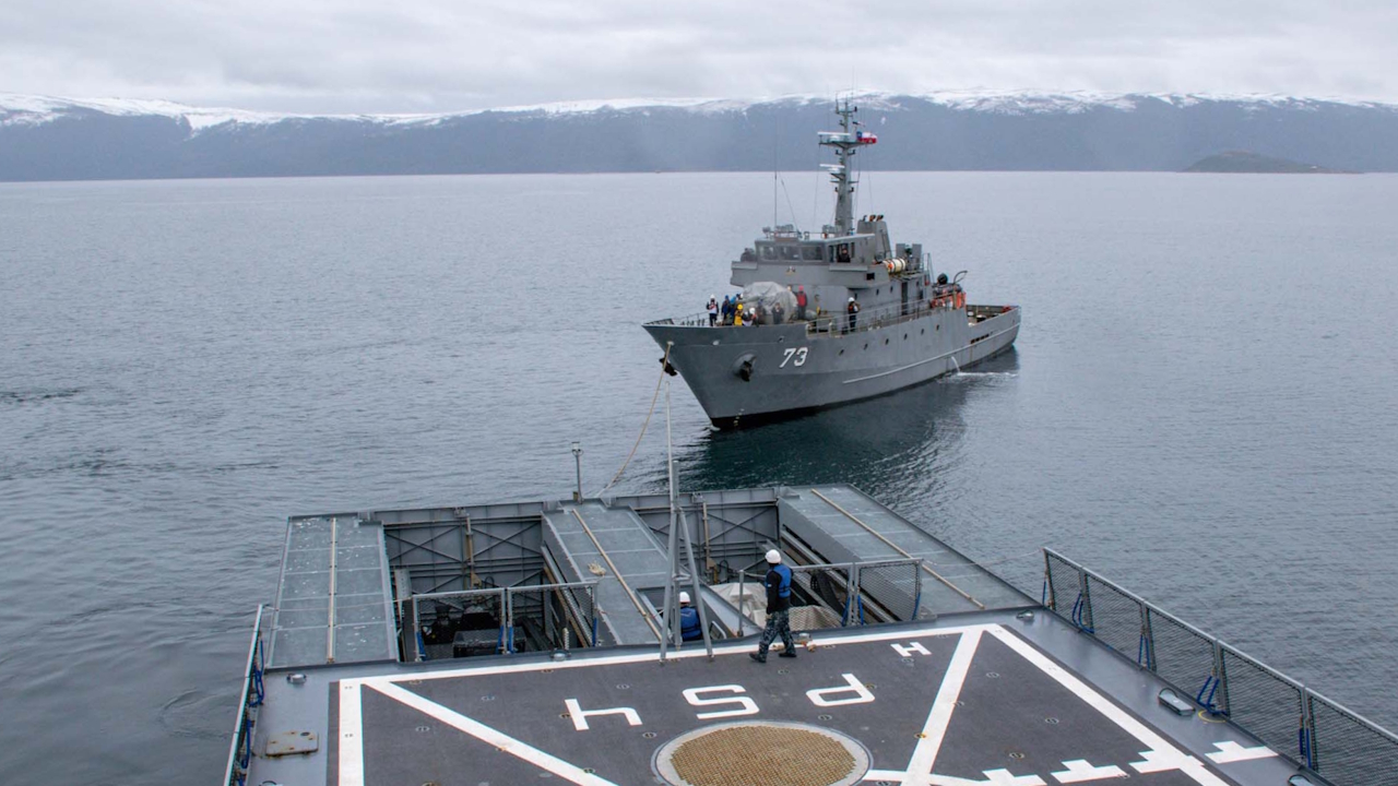 Argentina y Chile cerraron la fase operativa del ejercicio naval Viekaren 2026 en el Canal Beagle