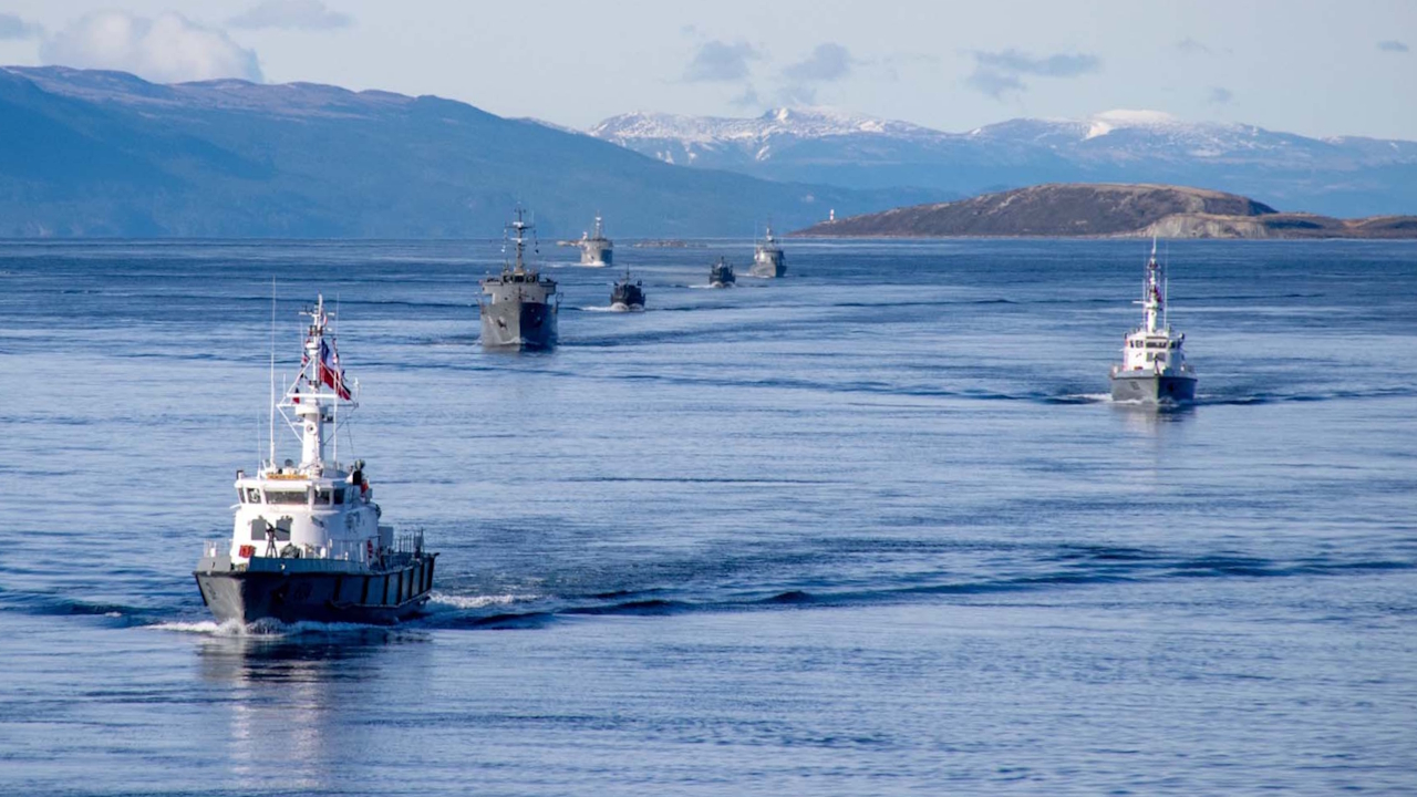 Argentina y Chile cerraron la fase operativa del ejercicio naval Viekaren 2026 en el Canal Beagle