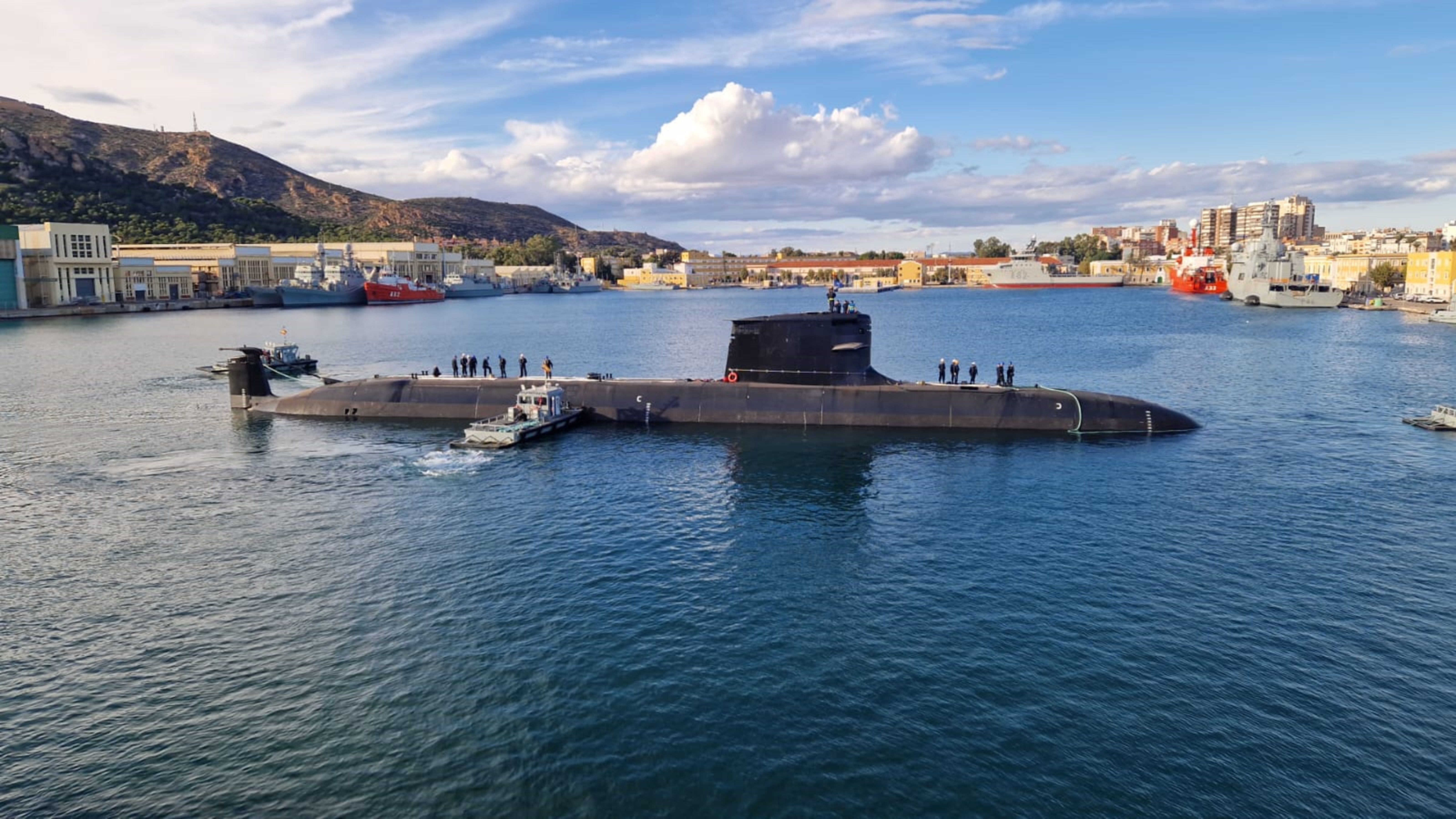El submarino S-82 alcanzó su máxima cota operativa en pruebas