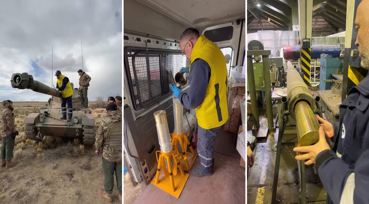 Fabricaciones Militares entrega munición de 105 mm para los TAM y los SK-105 Kürassier